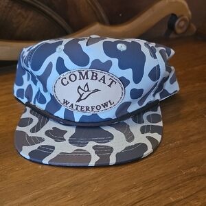 Kids Camo Hat - Blue and Gray